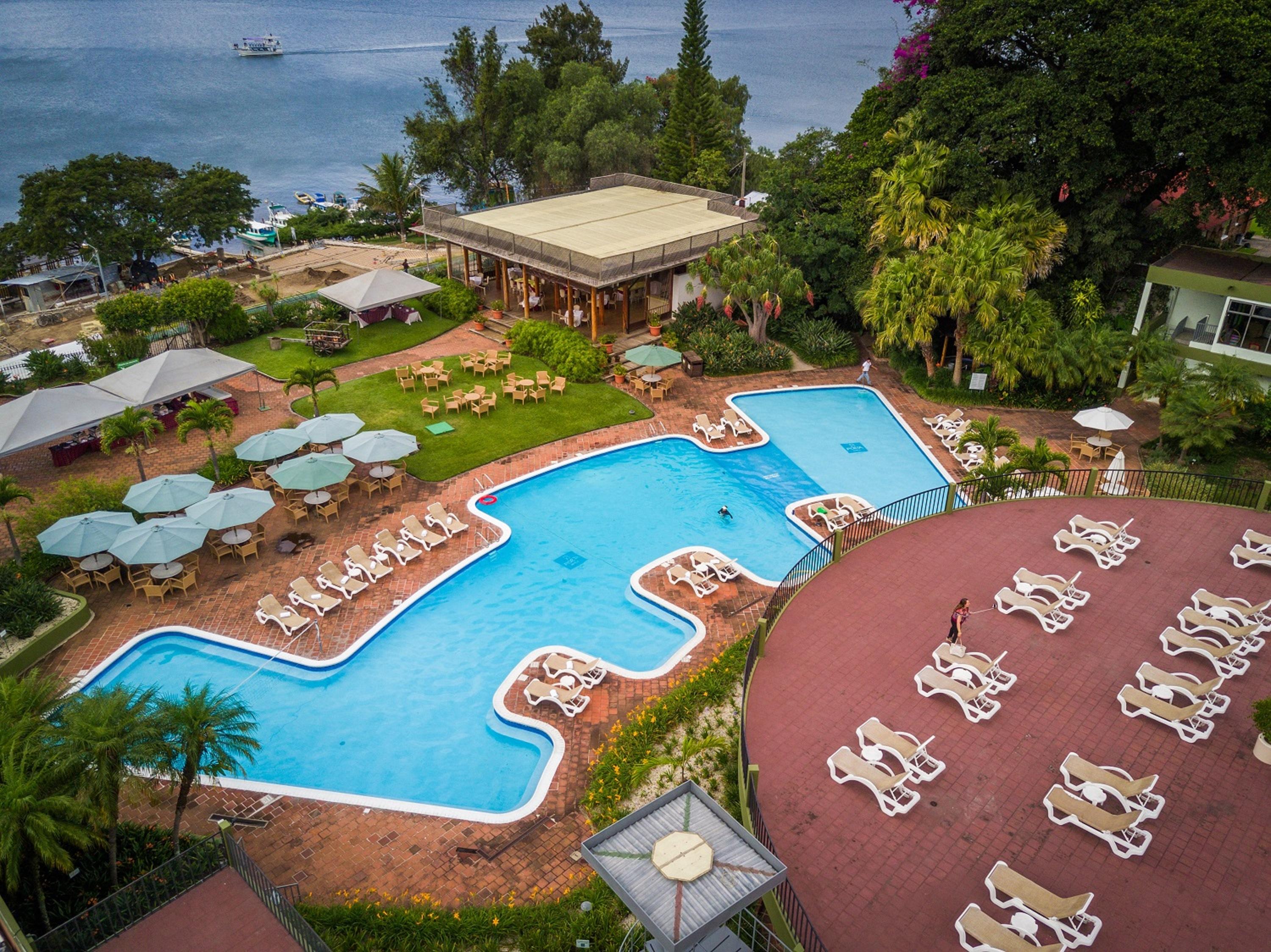 Porta Hotel Del Lago Panajachel Exteriör bild